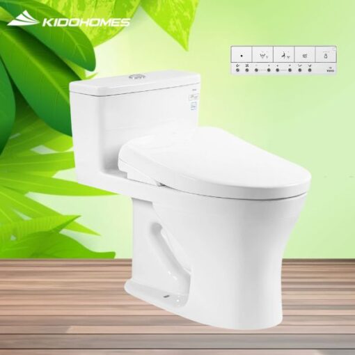 Bàn cầu TOTO MS855CDW23#XW khối kèm nắp rửa điện tử TCF47360GAA