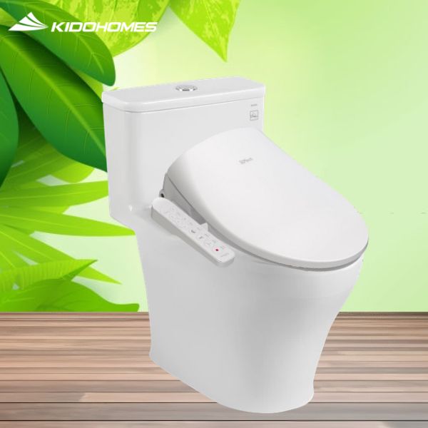 Bàn cầu một khối thông minh nắp Daelim Dobidos MS857DT8/DB5500