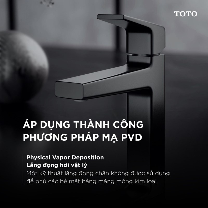 Mạ màu PVD trên sen vòi TOTO