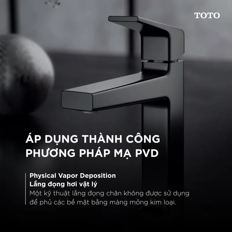 Mạ màu PVD trên sen vòi TOTO