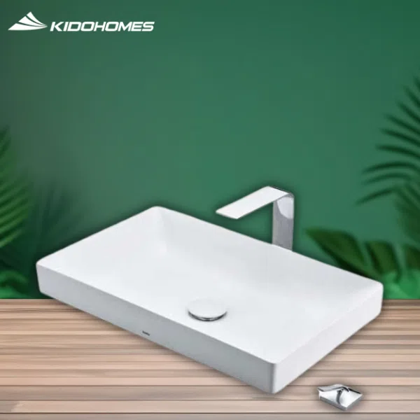 TOP 7 Chậu Rửa Mặt TOTO Được Săn Đón Nhất Trong Chương Trình Ưu Đãi 21 Năm Kidohomes - Chậu đặt bàn vành mỏng Linear Ceram LT4715MTG17 (LT4715MTG17#CMW)