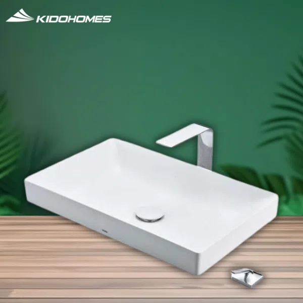 Vỏ gối chứa lượng vi khuẩn gấp 17.000 lần so với bồn cầu - Chậu đặt bàn vành mỏng Linear Ceram LT4716MTG19 (LT4716MTG19#CMW)