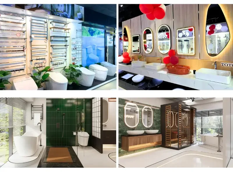 Không gian trưng bày thiết bị vệ sinh TOTO tại Showroom Kidohomes 107 Trần Duy Hưng
