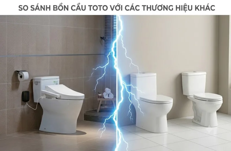 So sánh bồn cầu TOTO với các thương hiệu khác: đáng tiền hay không?