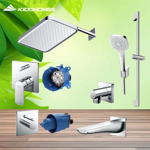 Bộ sen tắm âm tường TOTO TBG04304BA/TBN01001B/TBV02103B/TBN01102B/TBW02013B/TBW10020V/TBW02005V/TBW07019A/TBG02001B