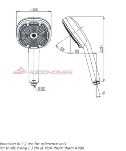 Bản vẽ kỹ thuật bát sen gắn tường TOTO TBW15CE0A