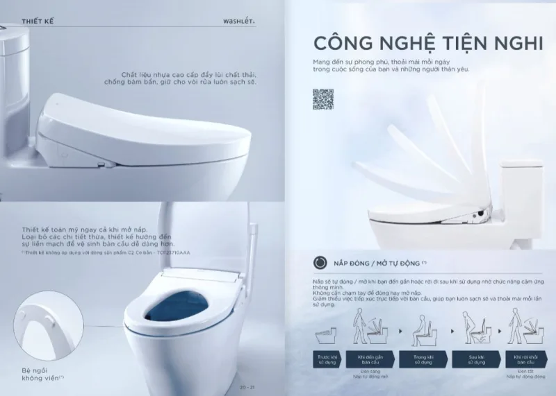 Tiện ích và công nghệ washlet