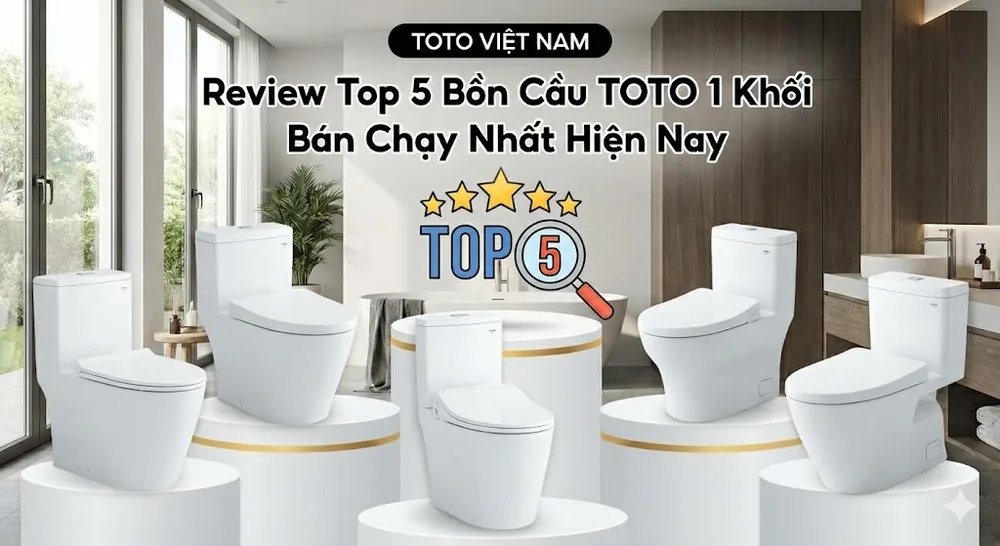 Review Top 5 Bồn Cầu TOTO 1 Khối Bán Chạy Nhất Hiện Nay
