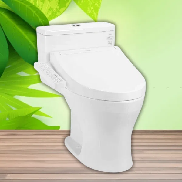 Bồn Cầu 1 Khối Nắp Rửa Điện Tử TOTO MS855CDW17#XW