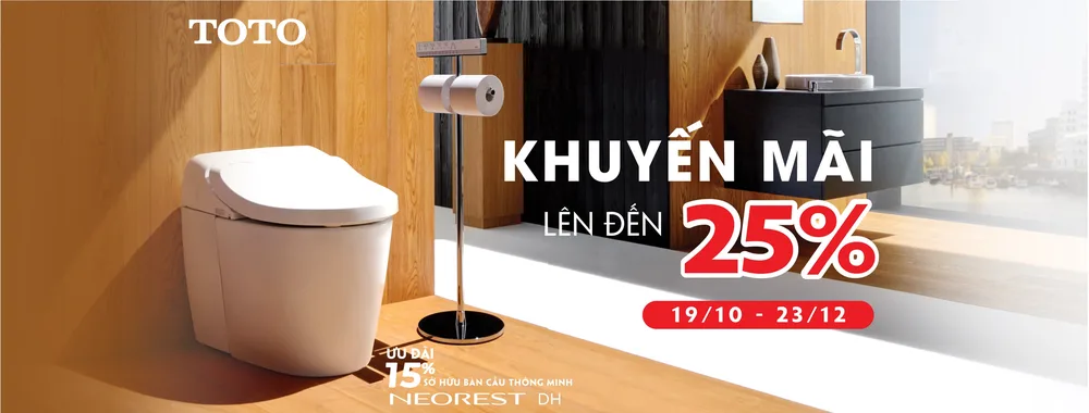 Tranh thủ mua thiết bị vệ sinh TOTO vào dịp cuối năm