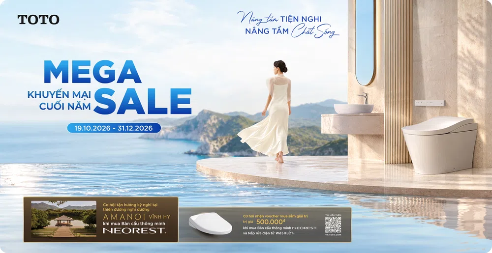 Ưu đãi cuối năm TOTO - Mua NEOREST và WASHLET nhận quà