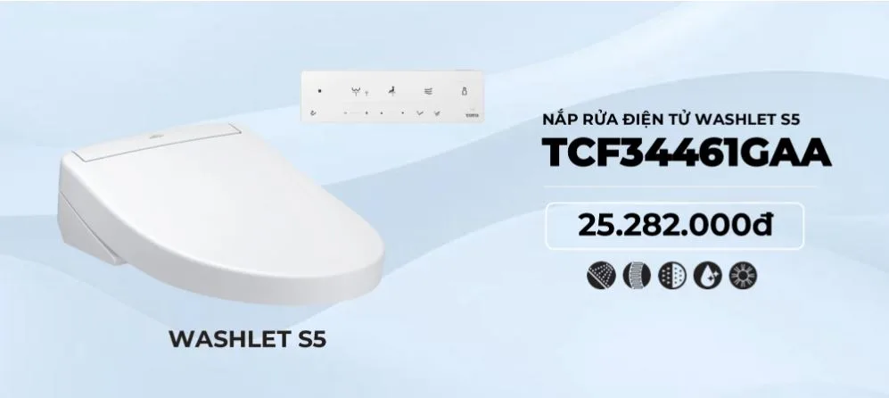 Thiết kế của WASHLET S2 và WASHLET S5 cũng được tinh chỉnh theo hướng mỏng, tối giản và dễ vệ sinh